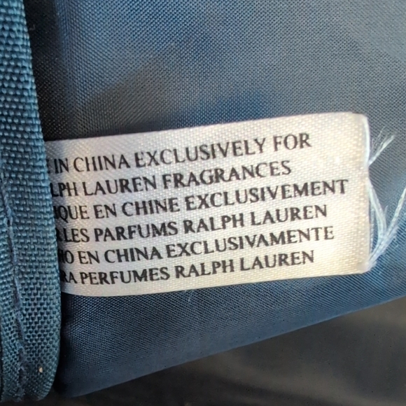 Polo by Ralph Lauren Navy Vintage Large Clutch Shoulder Duffel Bag          M600 - Picture 8 of 9